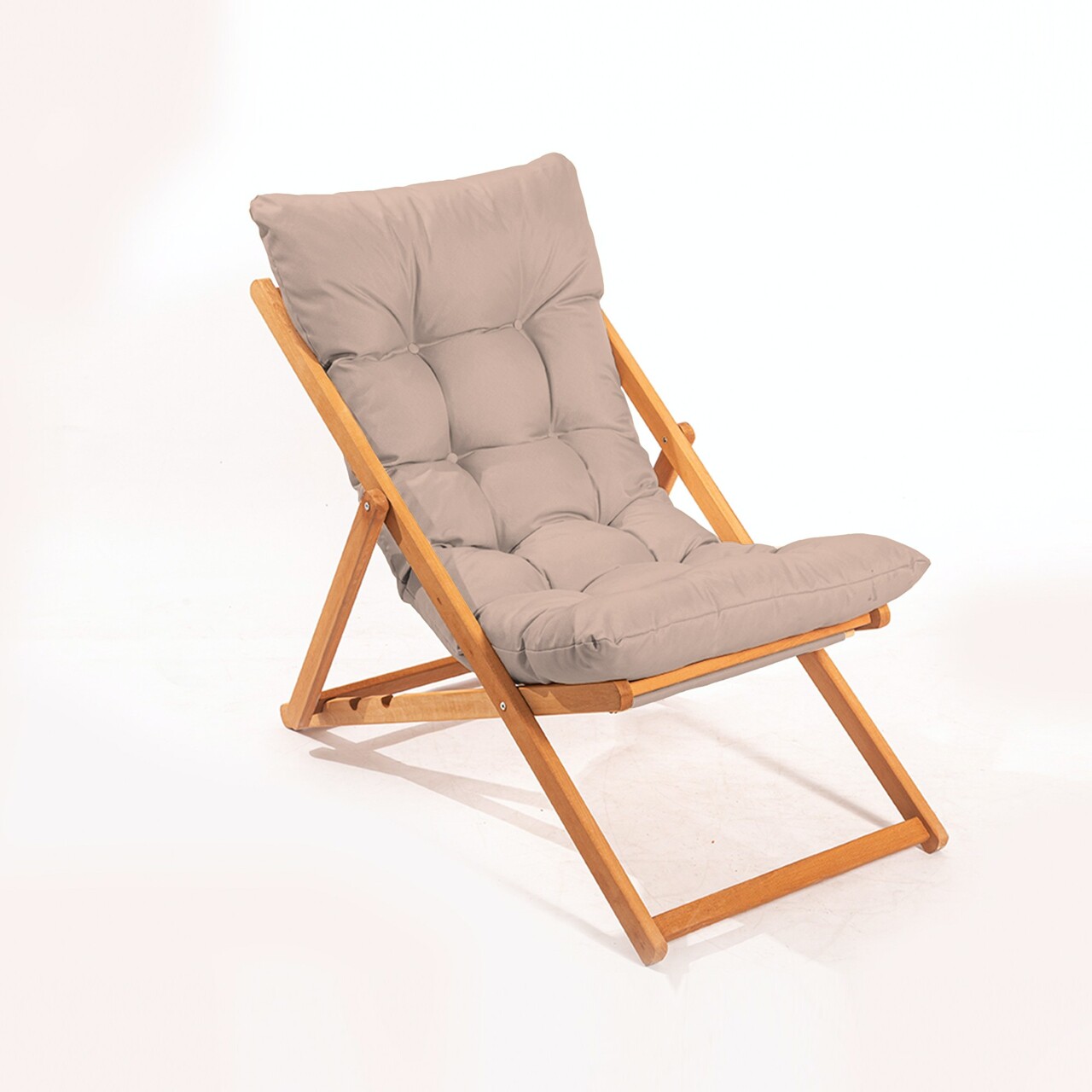 Scaun de gradina, Hanah Home, My006, 59x90x44 cm, Maro / Natural - imagine 5